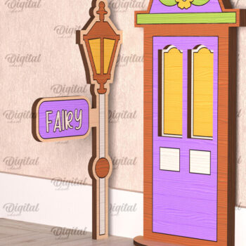 Intra απο ξύλο plywood 3mm-4mm πάχος - Fairy Ξύλινη Πόρτα Κήπου Δίασταση 30x20 cm INTRAFABR-99390194 - Image 1