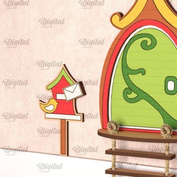 Intra απο ξύλο plywood 3mm-4mm πάχος - Fairy Ξύλινη Πόρτα Κήπου Δίασταση 30x20 cm INTRAFABR-99390272 - Image 1