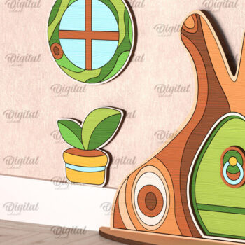 Intra απο ξύλο plywood 3mm-4mm πάχος - Fairy Ξύλινη Πόρτα Κήπου Δίασταση 30x20 cm INTRAFABR-99390426 - Image 1