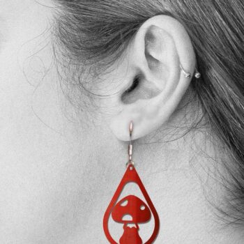 Intra απο ξύλο plywood 3mm-4mm πάχος - Πακέτο φθινοπωρινών σκουλαρίκια -  Δίασταση 3x3 cm INTRAFABR-38725970 - Image 3