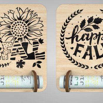 Intra απο ξύλο plywood 3mm-4mm πάχος - Φθινοπωρινός κάτοχος χρημάτων Δίασταση 20x20 cm INTRAFABR-110178247 - Image 4