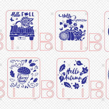 Intra απο ξύλο plywood 3mm-4mm πάχος - Φθινοπωρινός κάτοχος χρημάτων Δίασταση 20x20 cm INTRAFABR-110178247 - Image 6