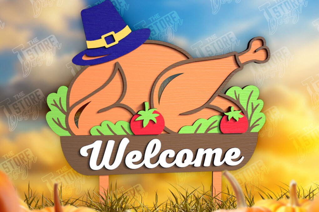 Intra απο ξύλο plywood 3mm-4mm πάχος - Fall Garden Stake | Διακόσμηση Κήπου Δίασταση 20x20 cm INTRAFABR-103930192