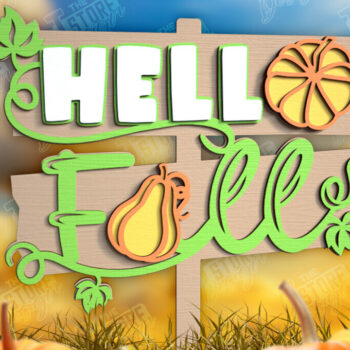 Intra απο ξύλο plywood 3mm-4mm πάχος - Fall Garden Stake | Διακόσμηση Κήπου Δίασταση 20x20 cm INTRAFABR-103930210 - Image 1