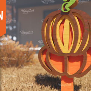 Intra απο ξύλο plywood 3mm-4mm πάχος - Fall Garden Stake. Σημάδι πτώσης Δίασταση 30x20 cm INTRAFABR-102604009