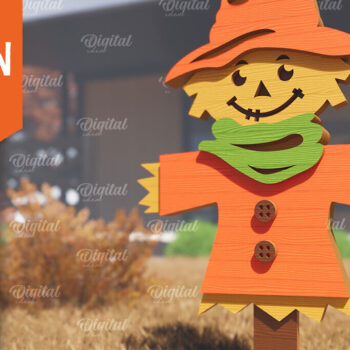 Intra απο ξύλο plywood 3mm-4mm πάχος - Fall Garden Stake. Σημάδι πτώσης Δίασταση 30x20 cm INTRAFABR-102603614 - Image 1