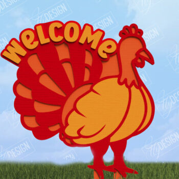 Intra απο ξύλο plywood 3mm-4mm πάχος - Fall Garden Stake | Πάσσαλος γκαζόν | Συγκομιδή Δίασταση 20x20 cm INTRAFABR-104378608 - Image 1