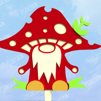 Intra απο ξύλο plywood 3mm-4mm πάχος - Fall Garden Stake | Πάσσαλος γκαζόν | Συγκομιδή Δίασταση 20x20 cm INTRAFABR-104378776 - Image 1