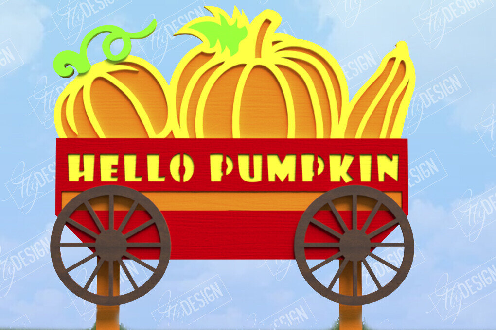 Intra απο ξύλο plywood 3mm-4mm πάχος - Fall Garden Stake | Πάσσαλος γκαζόν | Συγκομιδή Δίασταση 20x20 cm INTRAFABR-104378886