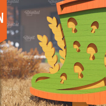 Intra απο ξύλο plywood 3mm-4mm πάχος - Πακέτο κοπής με λέιζερ Fall Garden Stakes Δίασταση 30x20 cm INTRAFABR-102769508 - Image 8