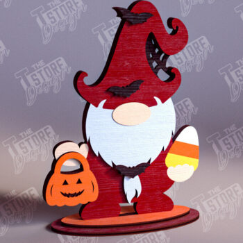 Intra απο ξύλο plywood 3mm-4mm πάχος - Fall Gnomes | Φθινοπωρινό σχέδιο | CNC Δίασταση 15x15 cm INTRAFABR-103932545 - Image 1