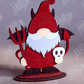 Intra απο ξύλο plywood 3mm-4mm πάχος - Fall Gnomes | Φθινοπωρινό σχέδιο | CNC Δίασταση 15x15 cm INTRAFABR-103932549 - Image 1