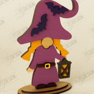 Intra απο ξύλο plywood 3mm-4mm πάχος - Fall Gnomes | Halloween Gnomes | CNC Δίασταση 15x15 cm INTRAFABR-105708143