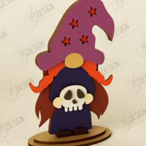 Intra απο ξύλο plywood 3mm-4mm πάχος - Fall Gnomes | Halloween Gnomes | CNC Δίασταση 15x15 cm INTRAFABR-105708149