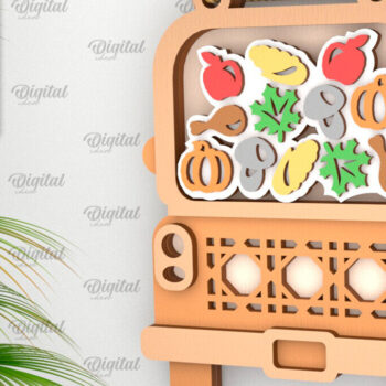 Intra απο ξύλο plywood 3mm-4mm πάχος - Φθινοπωρινή εναλλάξιμη διακόσμηση με λέιζερ Δίασταση 30x20 cm INTRAFABR-107019116 - Image 1