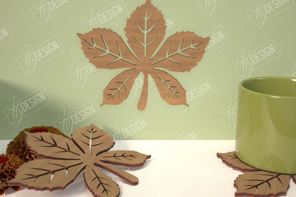 Intra απο ξύλο plywood 3mm-4mm πάχος - Φθινοπωρινό φύλλο | Φθινοπωρινά Σύμβολα | Φθινοπωρινή σεζόν Δίασταση 30x20 cm INTRAFABR-103509873