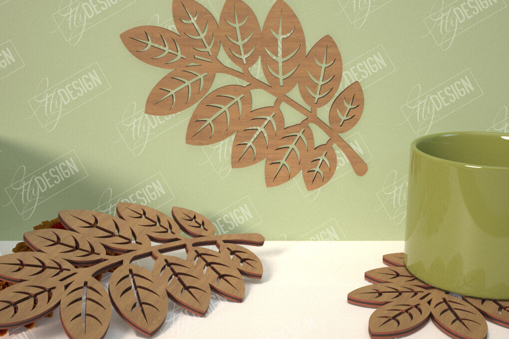 Intra απο ξύλο plywood 3mm-4mm πάχος - Φθινοπωρινό φύλλο | Φθινοπωρινά Σύμβολα | Φθινοπωρινή σεζόν Δίασταση 30x20 cm INTRAFABR-103509889