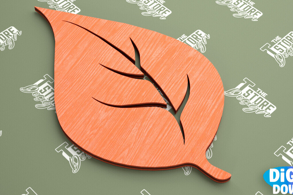 Intra απο ξύλο plywood 3mm-4mm πάχος - Φθινοπωρινό φύλλο | Φθινοπωρινά Σύμβολα | Φθινοπωρινή σεζόν Δίασταση 30x20 cm INTRAFABR-103451875