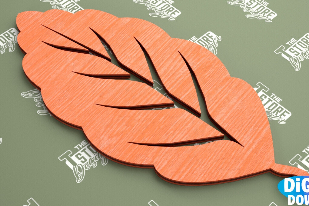 Intra απο ξύλο plywood 3mm-4mm πάχος - Φθινοπωρινό φύλλο | Φθινοπωρινά Σύμβολα | Φθινοπωρινή σεζόν Δίασταση 30x20 cm INTRAFABR-103451881