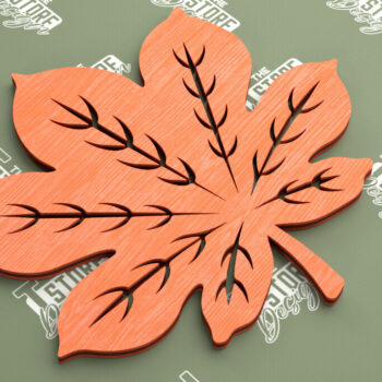 Intra απο ξύλο plywood 3mm-4mm πάχος - Δέσμη Φθινοπωρινών Φύλλων | Φθινοπωρινά Σύμβολα | CNC Δίασταση 30x20 cm INTRAFABR-103452106 - Image 4