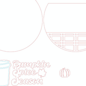 Intra απο ξύλο plywood 3mm-4mm πάχος - Fall Leaves Door Hanger  Δίασταση 20x20 cm INTRAFABR-100486814