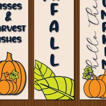 Intra απο ξύλο plywood 3mm-4mm πάχος - Πακέτο Sign Fall Porch | Φθινοπωρινό Δίασταση 30x20 cm INTRAFABR-36621706 - Image 1