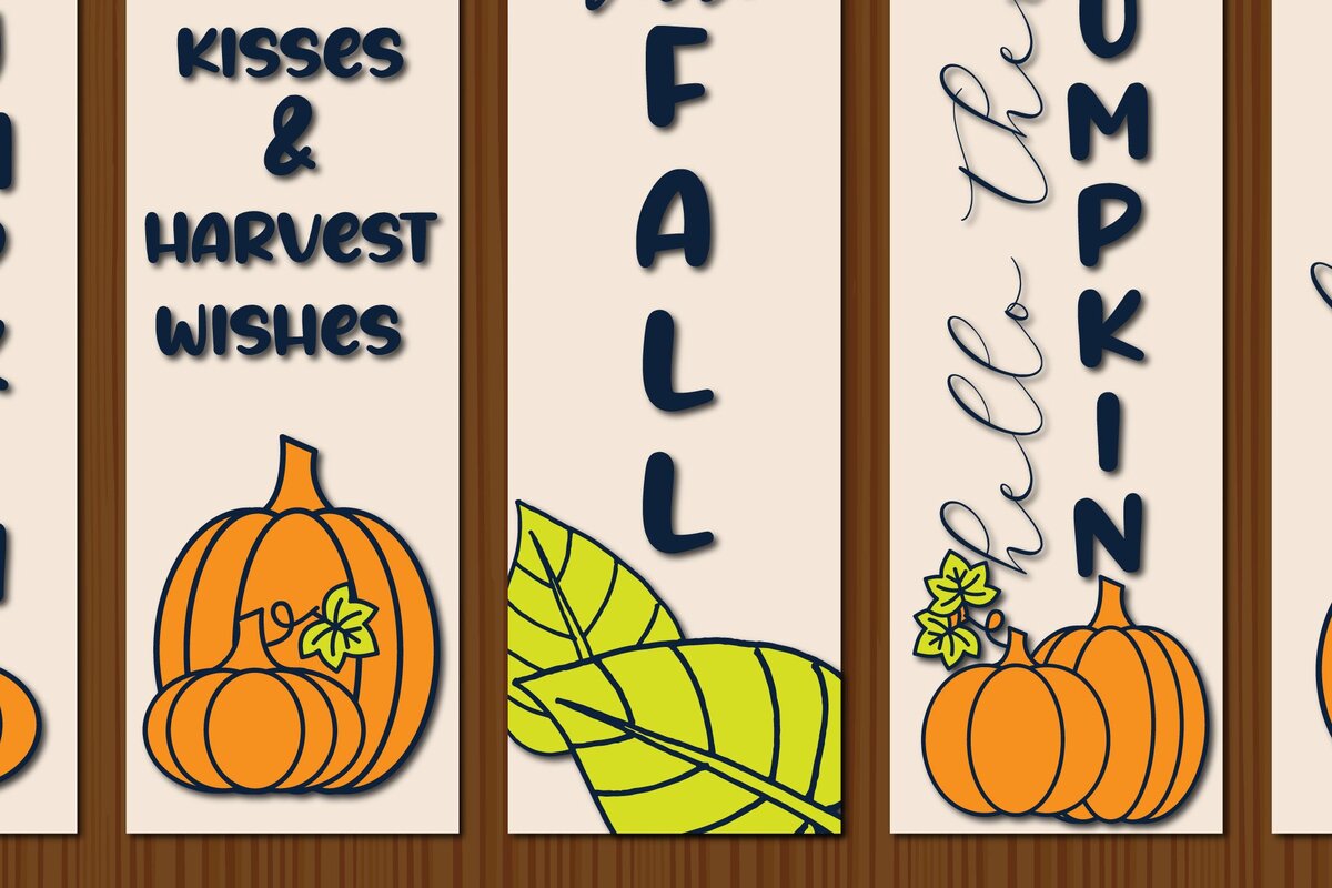 Intra απο ξύλο plywood 3mm-4mm πάχος - Πακέτο  Sign Fall Porch | Φθινοπωρινό  Δίασταση 30x20 cm INTRAFABR-36621706