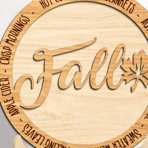 Intra απο ξύλο plywood 3mm-4mm πάχος - Φθινοπωρινό ντεκόρ κομμένου υ σταντ  Δίασταση 20x20 cm INTRAFABR-101883398