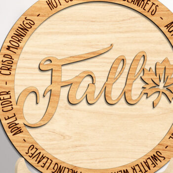 Intra απο ξύλο plywood 3mm-4mm πάχος - Φθινοπωρινό ντεκόρ κομμένου υ σταντ Δίασταση 20x20 cm INTRAFABR-101883398 - Image 1