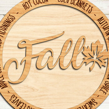 Intra απο ξύλο plywood 3mm-4mm πάχος - Φθινοπωρινό ντεκόρ κομμένου υ σταντ Δίασταση 20x20 cm INTRAFABR-101883398 - Image 2