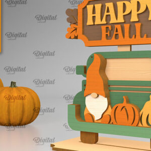 Intra απο ξύλο plywood 3mm-4mm πάχος - Fall Standing Decor LaserCut. Φθινοπωρινό  Δίασταση 30x20 cm INTRAFABR-103469408