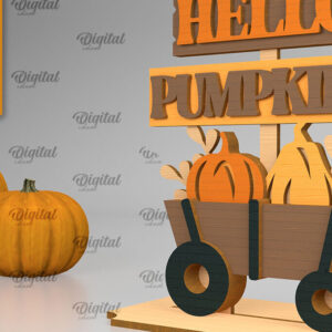 Intra απο ξύλο plywood 3mm-4mm πάχος - Fall Standing Decor LaserCut. Φθινοπωρινό  Δίασταση 30x20 cm INTRAFABR-103469466