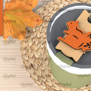 Intra απο ξύλο plywood 3mm-4mm πάχος - Fall Stanley Topper Laser Cut Design Δίασταση 30x20 cm INTRAFABR-103941575 - Image 1