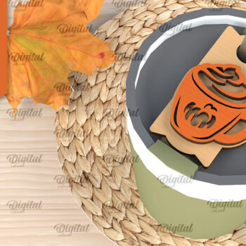 Intra απο ξύλο plywood 3mm-4mm πάχος - Fall Stanley Topper Laser Cut Design Δίασταση 30x20 cm INTRAFABR-103941811 - Image 1