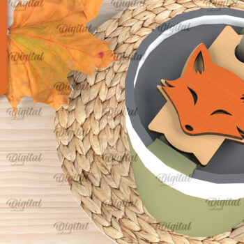 Intra απο ξύλο plywood 3mm-4mm πάχος - Fall Stanley Topper Laser Cut Design Δίασταση 30x20 cm INTRAFABR-103942008 - Image 1