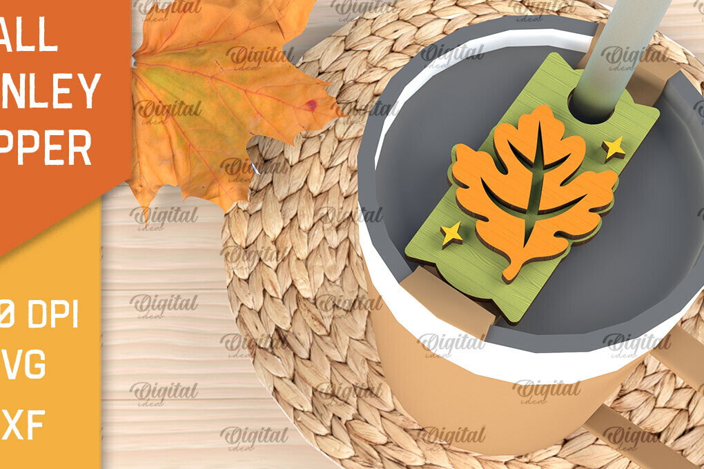 Intra απο ξύλο plywood 3mm-4mm πάχος - Fall Stanley Topper Laser Cut Design Δίασταση 30x20 cm INTRAFABR-103942187