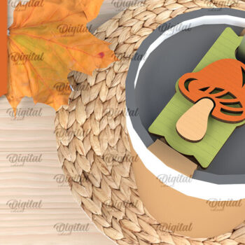 Intra απο ξύλο plywood 3mm-4mm πάχος - Fall Stanley Topper Laser Cut Design Δίασταση 30x20 cm INTRAFABR-103942601 - Image 1