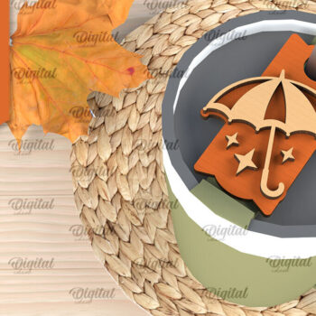 Intra απο ξύλο plywood 3mm-4mm πάχος - Fall Stanley Topper Laser Cut Design Δίασταση 30x20 cm INTRAFABR-103941428 - Image 1