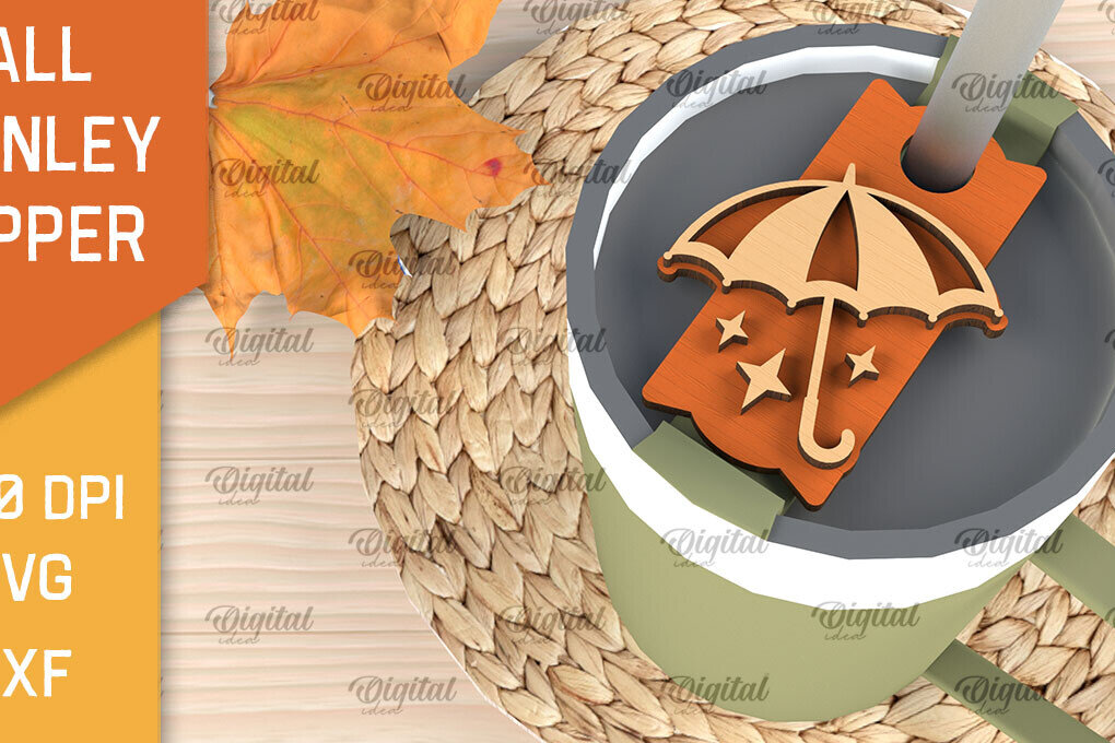 Intra απο ξύλο plywood 3mm-4mm πάχος - Fall Stanley Topper Laser Cut Design Δίασταση 30x20 cm INTRAFABR-103941428