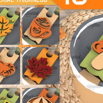 Intra απο ξύλο plywood 3mm-4mm πάχος - Πακέτο κοπής με λέιζερ Fall Stanley Toppers Δίασταση 30x20 cm INTRAFABR-103992826 - Image 1