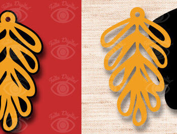 Intra απο ξύλο plywood 3mm-4mm πάχος - Σχεδιασμός φθινοπωρινού σκουλαρίκια για την ημέρα των ευχαριστιών Δίασταση 3x3 cm INTRAFABR-104184548 - Image 5