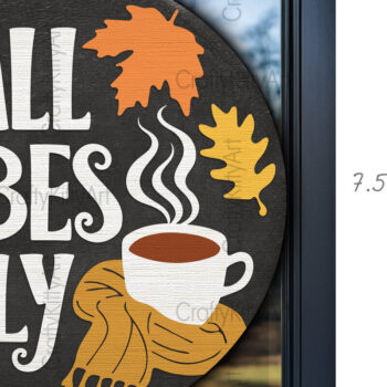 Intra απο ξύλο plywood 3mm-4mm πάχος - Φθινοπωρινά Vibes Only 3D Φθινοπωρινή επιγραφή  Δίασταση 30x20 cm INTRAFABR-105165558 - Image 2