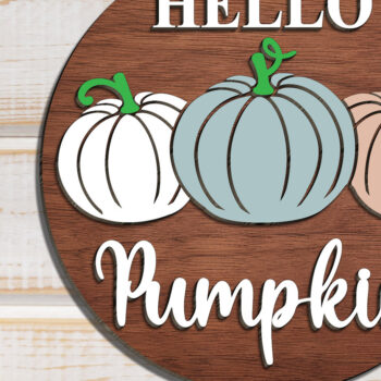 Intra απο ξύλο plywood 3mm-4mm πάχος - Fall Welcome Sign Cut File  Δίασταση 20x20 cm INTRAFABR-110615118 - Image 3