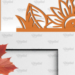 Intra απο ξύλο plywood 3mm-4mm πάχος - Φθινοπωρινή Ξύλινη Πόρτα Γωνιακή Κοπή Laser Δίασταση 30x20 cm INTRAFABR-99642037