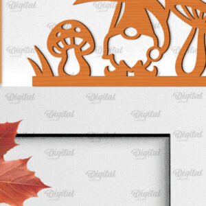 Intra απο ξύλο plywood 3mm-4mm πάχος - Φθινοπωρινή Ξύλινη Πόρτα Γωνιακή Κοπή Laser Δίασταση 30x20 cm INTRAFABR-99642054