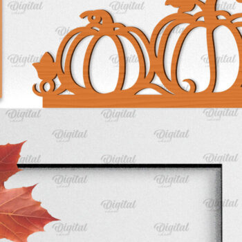 Intra απο ξύλο plywood 3mm-4mm πάχος - Φθινοπωρινή Ξύλινη Πόρτα Γωνιακή Κοπή Laser Δίασταση 30x20 cm INTRAFABR-99641602 - Image 1