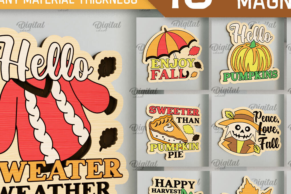 Intra απο ξύλο plywood 3mm-4mm πάχος - Πακέτο κοπής με λέιζερ με ξύλινους μαγνήτες Δίασταση 30x20 cm INTRAFABR-102891030