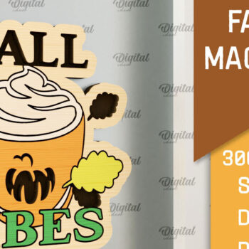 Intra απο ξύλο plywood 3mm-4mm πάχος - Πακέτο κοπής με λέιζερ με ξύλινους μαγνήτες Δίασταση 30x20 cm INTRAFABR-102891030 - Image 7