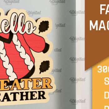 Intra απο ξύλο plywood 3mm-4mm πάχος - Πακέτο κοπής με λέιζερ με ξύλινους μαγνήτες Δίασταση 30x20 cm INTRAFABR-102891030 - Image 9