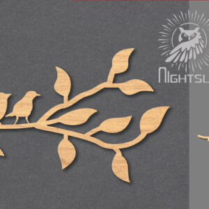 Intra απο ξύλο plywood 3mm-4mm πάχος - Family Bird Cut Laser Decoration 2 Δίασταση 20x20 cm INTRAFABR-116549182
